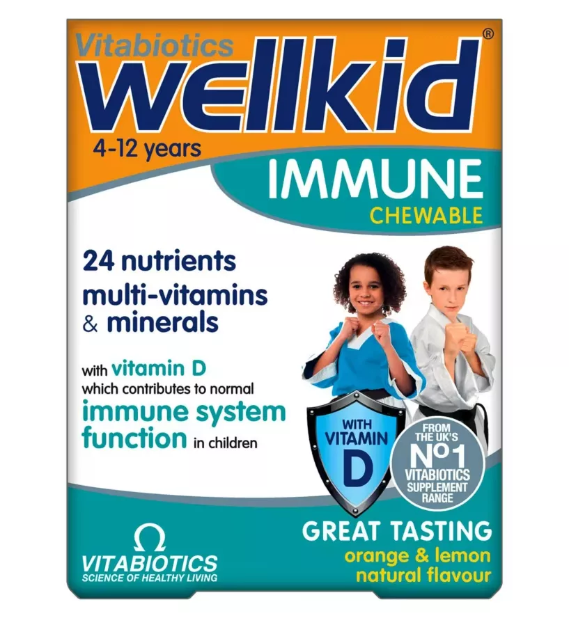 Vitabiotics Wellkid Immune Chewable - 30 Tablets